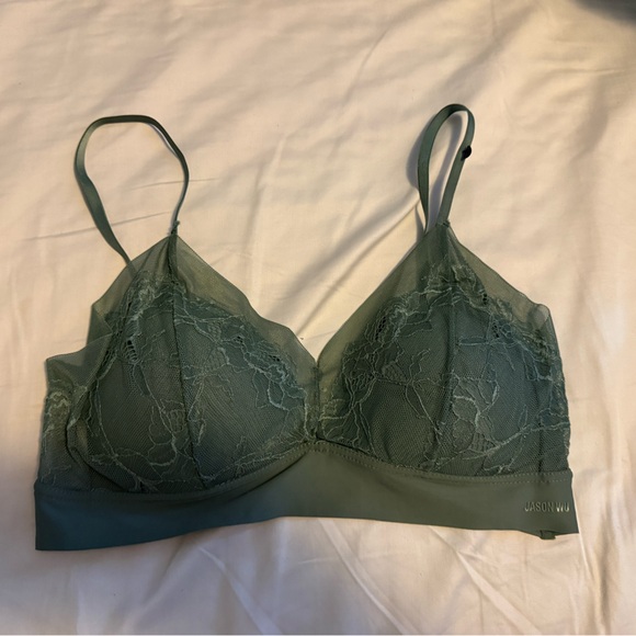 Jason Wu Lace Bralette Trio - Black, Green, and Light Pink - Picture 2 of 9